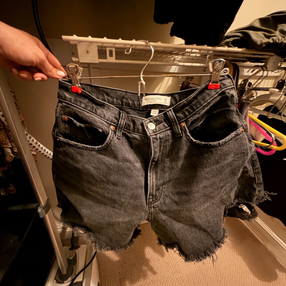 Abercrombie & Fitch Black Jean Shorts